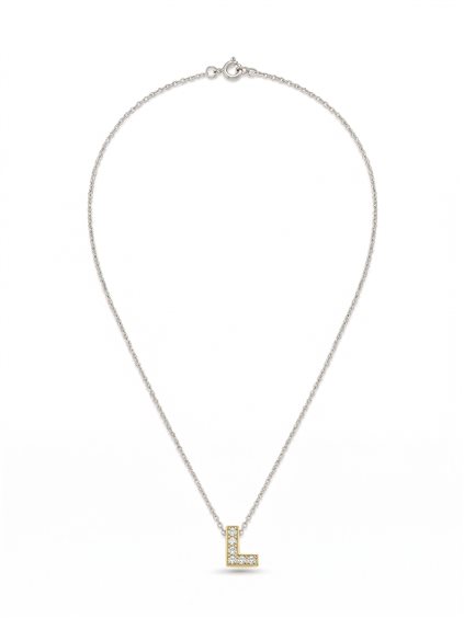 Collana Lenval Donna in Oro bianco 0.05 Ct G0130259/L - G0130259/L